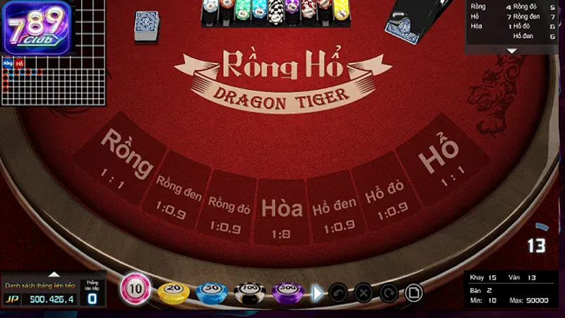 Bí quyết chơi rồng hổ tại 789Club hiệu quả