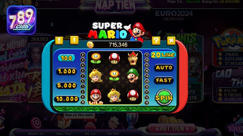 Super Mario 789Club là một cái tên huyền thoại trong làng game